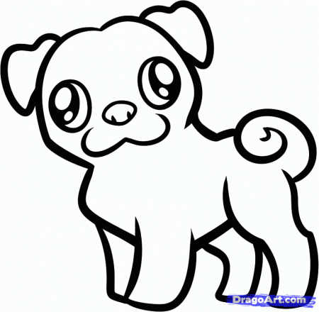 pug pictures to color