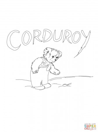 Corduroy Coloring Page