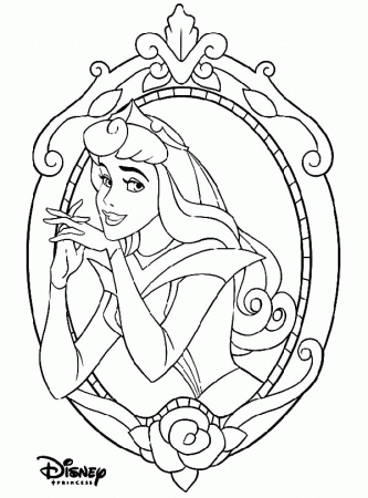 Beautiful Princess Aurora on Disney Princesses Coloring Page ...