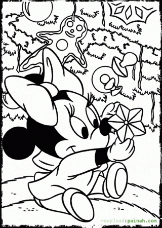 Baby Mickey Mouse Christmas Coloring Pages - Coloring Page
