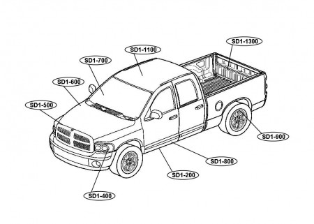 Free Coloring Page Of Truck Dodge Ram Coloring 0 #31818 | Nest ...