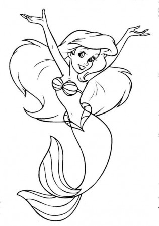 Ariel Coloring Pages | Ariel coloring pages, Mermaid coloring ...