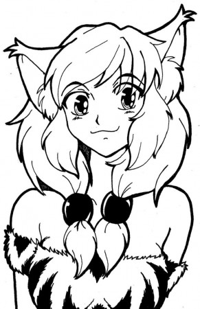 14 Pics of Cute Anime Cat Girls Coloring Pages - Cute Anime Chibi ...