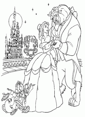 Craftsmanship Beauty And The Beast Coloring Pages On Coloring Book ...