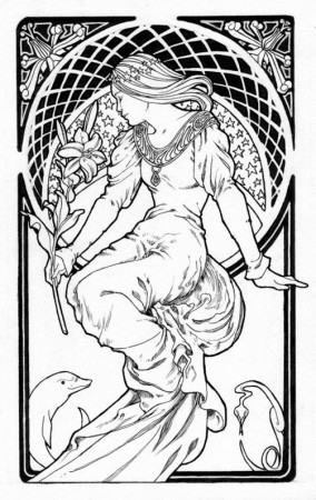Alphonse Mucha coloring pages - Bing Images | Art nouveau illustration, Art  nouveau mucha, Alphonse mucha