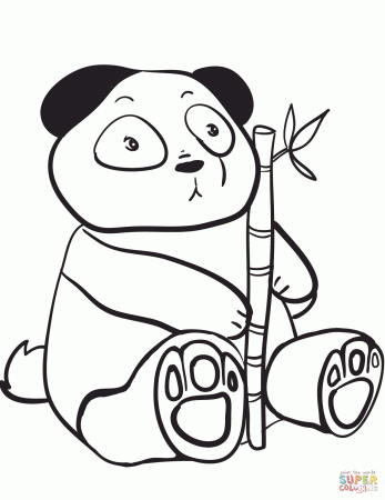 Giant panda coloring pages Free