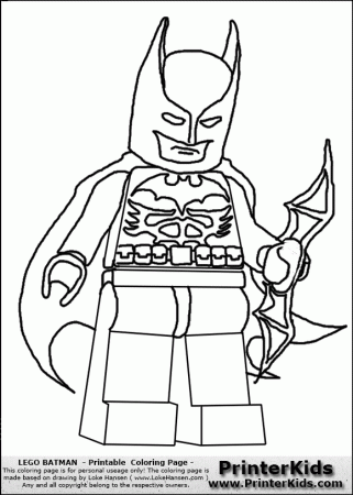 Lego Batman Coloring Pages - Printable Free Coloring Pages