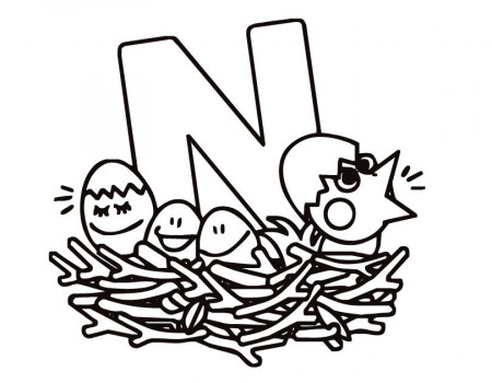 4 Best Images of Printable Coloring Pages Letter N - Letter N ...