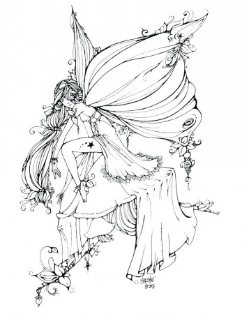 Fairy Coloring Pages for Adults - Best Coloring Pages For Kids