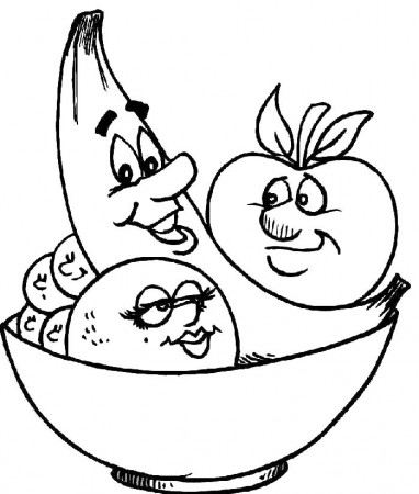 Healthy Food Coloring Pages - Best Coloring Pages For Kids