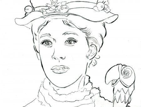 Mary Poppins Coloring Page