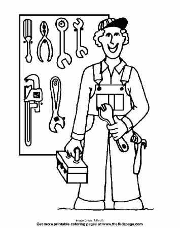 garden tools coloring pages kids - photo #15
