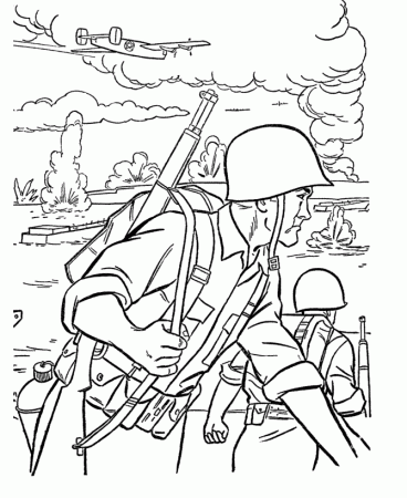 Army Men Coloring Pages For Kids | Coloring