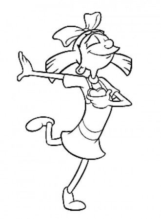 Helga Dance by Herself in Hey Arnold Coloring Pages: Helga Dance ...