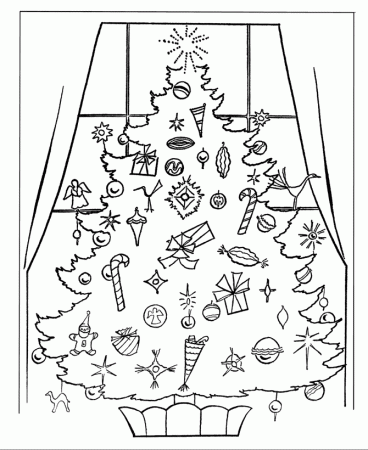 Christmas Window Coloring Page - Coloring Pages For All Ages