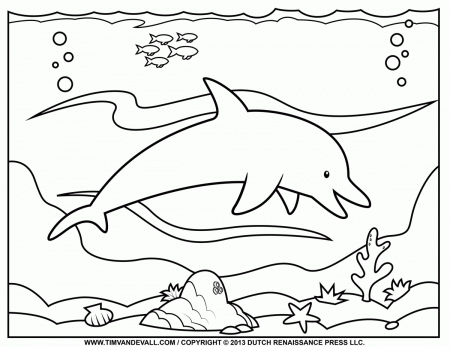 Free Printable Ocean Coloring Page - Coloring pages
