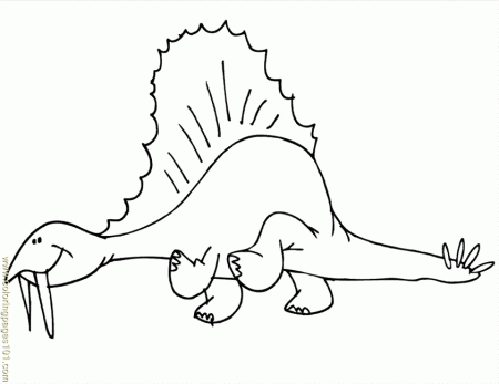 Coloring Pages Goofy Spinosaurus (Cartoons > Goofy) - free 