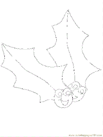 Coloring Pages Christmas Wreaths and Holly (Cartoons > Christmas 