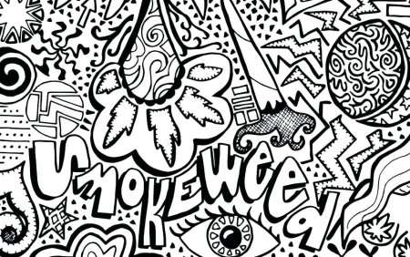 Weed Coloring Page For Adults Coloring Home