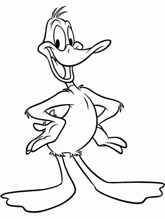 Daffy Duck Coloring page : LOONEY TUNES SPOT COLORING PAGES