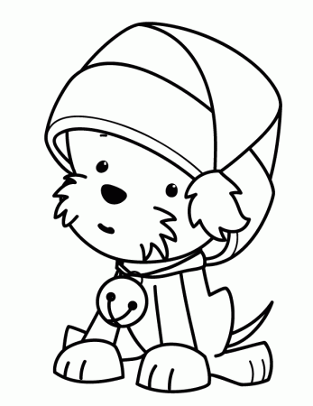 Puppy Coloring in Pages | Puppy Coloring