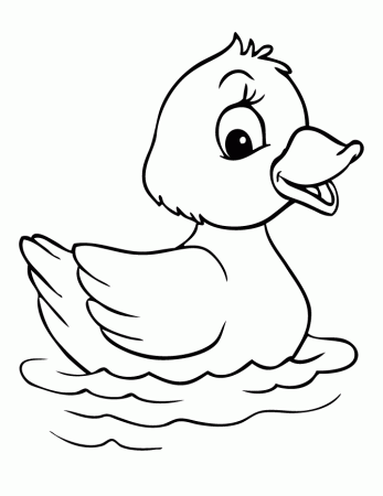 colours drawing wallpaper: Cute Duck Drawing Cartoon HD Wallpaper