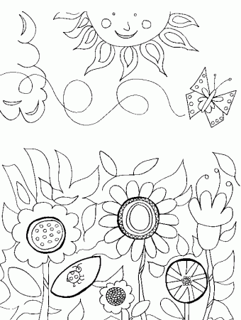Coloring Book Pages Flowers | Disney Coloring Pages | Kids 