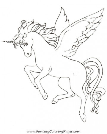 Free Pegasus Coloring Page | Coloring Pages