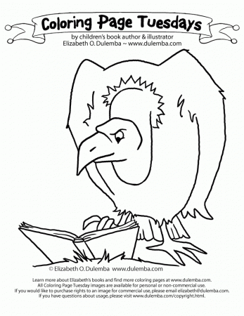 dulemba: Coloring Page Tuesday - Vulture