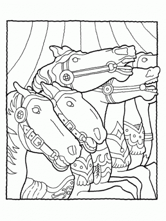 Carousel 1 Coloring Page