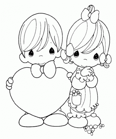 Precious Moments Coloring Pages Love - Precious Moments Coloring 