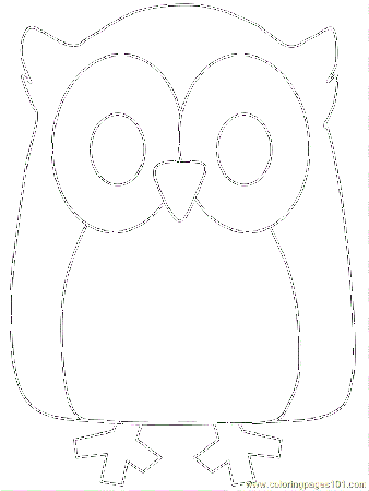 angry owl Colouring Pages