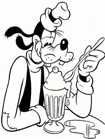 Pluto Coloring Pages Disney - Coloring Page