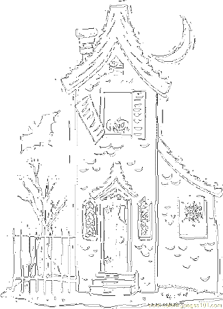 Building Full House Coloring Pages - Coloring Labs
