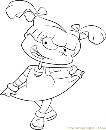 Angelica Pickles Coloring Page - Free Rugrats Coloring Pages :  ColoringPages101.com
