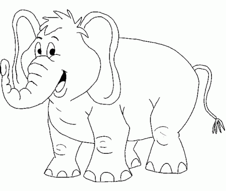 coloring page elephant - Printable Kids Colouring Pages