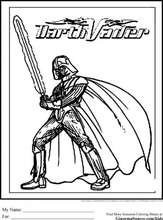 Star Wars Coloring Pages Darth Vader | Coloring Pages | Pinterest ...