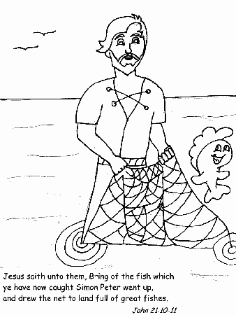 Free Fishers Of Men Coloring Pages, Download Free Fishers Of Men Coloring  Pages png images, Free ClipArts on Clipart Library