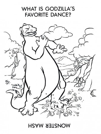 Baby Godzilla Coloring Pages. Baby Godzilla Colouring Pages. Baby ...