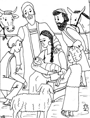 9 Pics of Birth Of Jesus Coloring Pages - Birth of Jesus Coloring ...