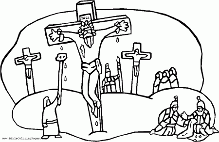 crucifixion for children to colour - Clip Art Library