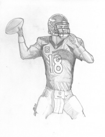 Denver Broncos Printable - Coloring Pages for Kids and for Adults
