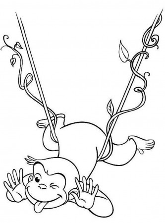 Curious george face coloring pages - ColoringStar