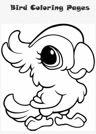 Bird Coloring Page - Cute Parrot Coloring Pages Transparent PNG - 1200x1697  - Free Download on NicePNG