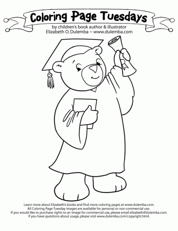 Graduation coloring pages to download and print for free