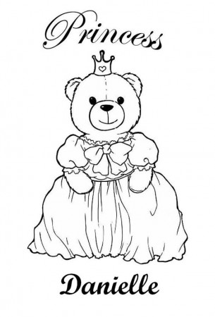 Coloring Pages Girls Names: Danielle