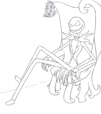 Jack The Pumpkin King Coloring Page