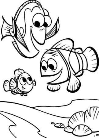 Clown Fish with Big Eyes Coloring Pages | Best Place to Color