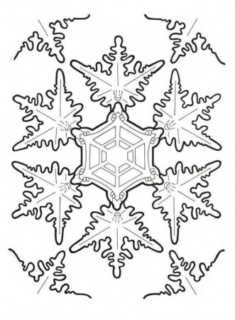 Amazing Christmas Snowflakes Coloring Page | Color Luna