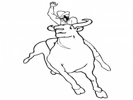 Bull Coloring Pages Printable | Realistic Coloring Pages
